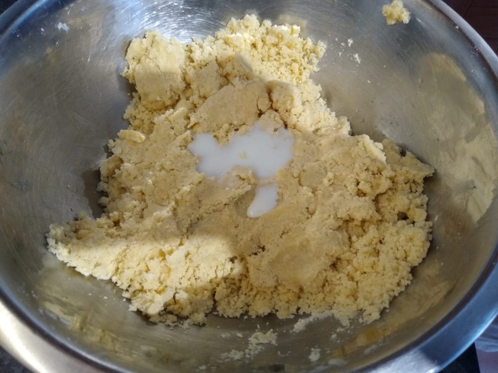 two tbsp of milk in pie mix