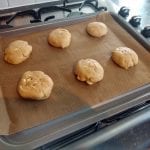 Laid out on a baking tray