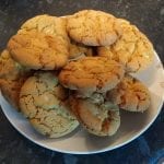 White Chocolate chip cookies ready to be served